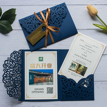 Invitations customized business birthday children invitations Chinese style high-end invitations opening card event meeting creativity