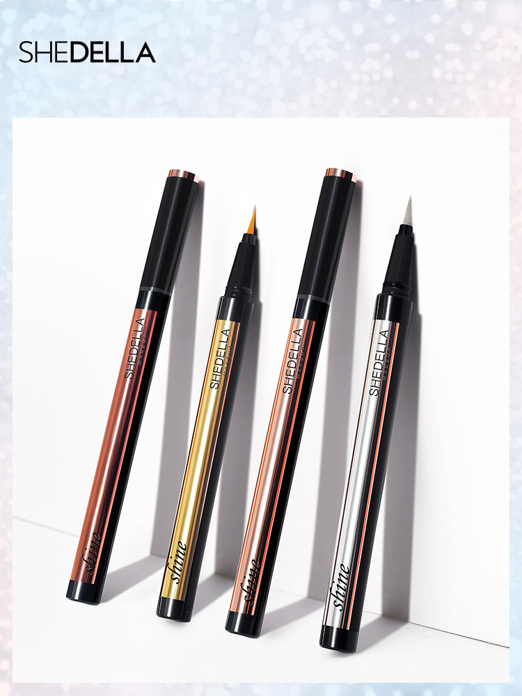 Shitia pearlescent eyeliner pen Female non-smudge waterproof long-lasting white novice beginner eyeliner pen Silkworm pen