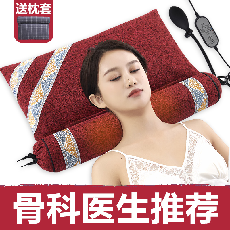 Cervical vertebra pillow sleep special cervical vertebra wormwood to help sleep cylindrical non-repair cassia vertebra hard buckwheat pillow