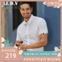 JDV nam mùa hè mới Ve áo nam Áo trắng ngắn tay SIZ8103WHT - Áo sơ mi trắng nam