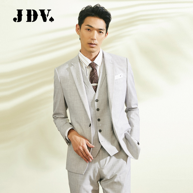 JDV nam mùa xuân mới Đàn ông Slim kinh doanh Gentleman Suit SMM9041SHA