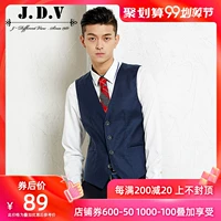 Giải phóng mặt bằng quần áo nam JDV Mùa thu nam mỏng khâu vest phù hợp với vest nam SCV6698NVY - Dệt kim Vest áo dệt kim tay ngắn