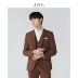 Trang phục nam JDV 2020 Mùa hè Mới dành cho nam Slim Fit Casual Suit Jacket Suit Ba màu - Áo khoác đôi Áo khoác đôi