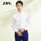 JDV Men Spring Sản phẩm mới Kinh doanh Chính thức Áo sơ mi dài tay màu rắn SIF9481WHT - Áo