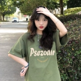 Ретро летняя сексуальная футболка, в американском стиле, короткий рукав, свободный крой, осенняя