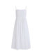 Gentle style white tube top suspender dress for women summer 2025 new style waist slimming long skirt with niche design