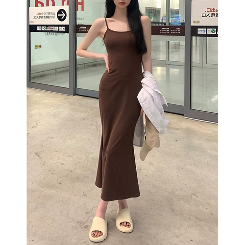 Сексуальный черный корсет, летнее платье, длинная юбка, в обтяжку, с акцентом на бедрах, рыбий хвост