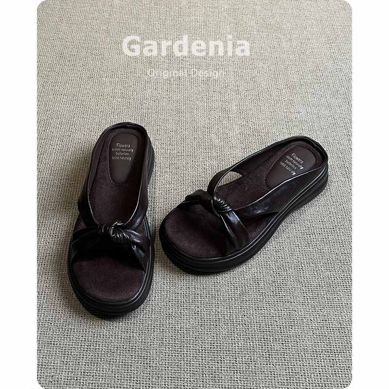 Sheepskin Version~Genuine Leather Retro Thick-Soled Simple Style Cool Slippers for Women, Summer Outdoor Wear, Versatile Open-Toe Slippers Sheepskin Version~Genuine Leather Retro Thick-Soled Simple Style Cool Slippers for Women, Summer Outdoor Wear, Versatile Open-Toe Slippers