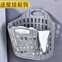 Foldable dirty basket clothes storage basket laundry basket household clothes bathroom clothing artifact ins Wind wall hanging