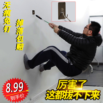 Strong adhesive hook wall hanging sticker hook no trace sticker super load-bearing white gray wall paste free punching household sticky hook