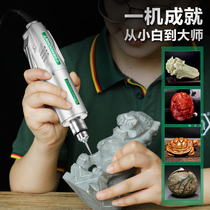 German Minette mini electric grinder speed control small electric drill small silent grinder woodworking carving polishing cutting