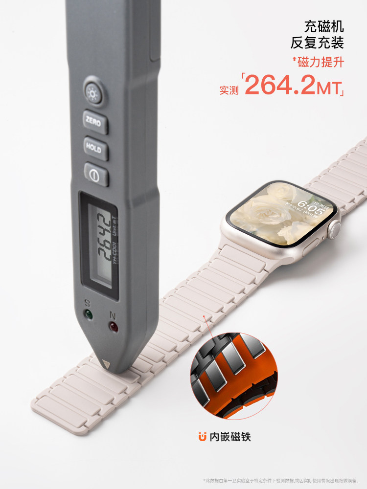 [Imported Liquid] First Guard Compatible Apple S11 Watch Iwatch10 Strap Applewatch9 Magnetic S8 Silicone Ultra Wristband for Women S7 Men Sports Se Advanced 6 New Creative Design