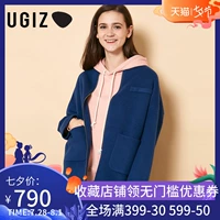 UGIZ2018 mùa đông mới của phụ nữ Hàn Quốc áo khoác len ngắn màu đơn nữ UDJB701-9 - Áo Hàn Quốc áo dạ nữ trung niên đẹp