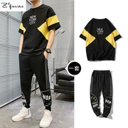 zfocus nam triều t-shirt với cổ áo t-shirt nam nam ngắn tay của xu hướng Hàn Quốc phiên bản của ong ngắn tay nam t-shirt