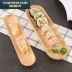 8FSD Nhật Bản khay gỗ rắn nhà hàng bánh mì snack rùa rùa sushi tấm sáng tạo trái cây ăn nhẹ - Tấm