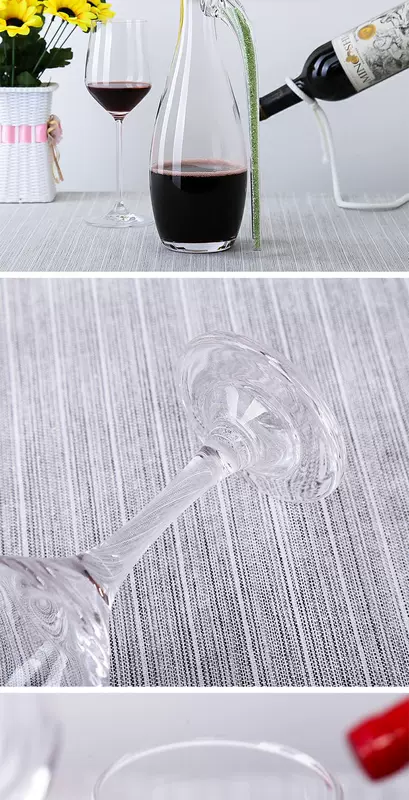 9MQ rượu vang đỏ decanter đặt hộ gia đình cá tính rượu vang decanter ly thủy tinh pha lê với cao châu Âu - Rượu vang