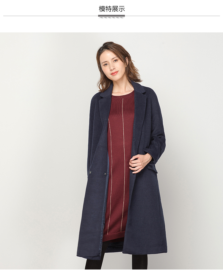 Set áo len mùa thu và mùa đông áo len lỏng trong phần dài 0 kiểu áo khoác nữ - Accentuated eo áo mẫu áo choàng nữ đẹp