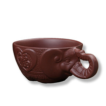 Xinyiyuan Yixing purple sand cup Master cup Tea cup Drinking tea Individual cup Tea bowl Small cup Auspicious handle small cup