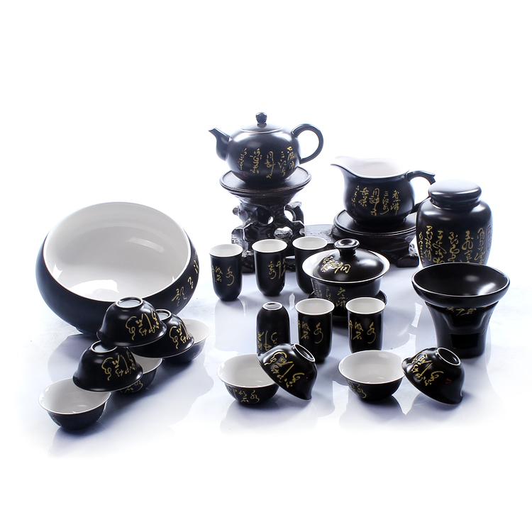 Xin arts edge ceramic kung fu tea set a complete set of tea sets tea cup tea to wash the teapot tea pot tureen