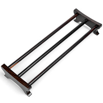 Xinyiyuan Kung Fu tea set accessories Tea ceremony zero with widened large ebony double-layer cup holder Cup holder Tea cup holder