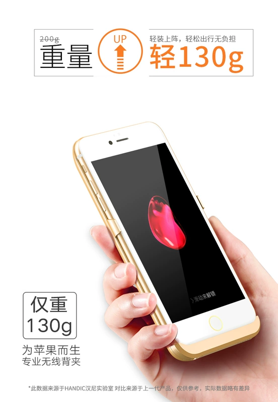 Apple 6 trở lại clip sạc kho báu iphone chuyên dụng 7 pin 6s xách tay 5s điện thoại di động 8 vỏ 6 p cộng với loại kẹp lưng chính hãng loại không dây siêu mỏng SE mini phone shell điện thoại di động 5