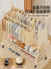 New Perforated Board Clothes Rack, Freestanding Bedroom Household Coat Rack, Movable Thickened Clothes Storage and Drying Rack