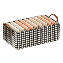 Clothes storage box drawer-type home wardrobe layered clothing and pants organizing box foldable fabric storage basket