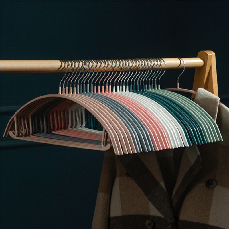 Hanger no marks, no bulging, wide shoulder coat, non-slip clothes hanging, household clothes, anti-shoulder corner drying clothes rack, clothes rack