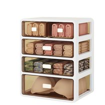 Underwear storage box household drawer-type three-in-one compartmented artifact for storing underwear and socks personal clothing storage box