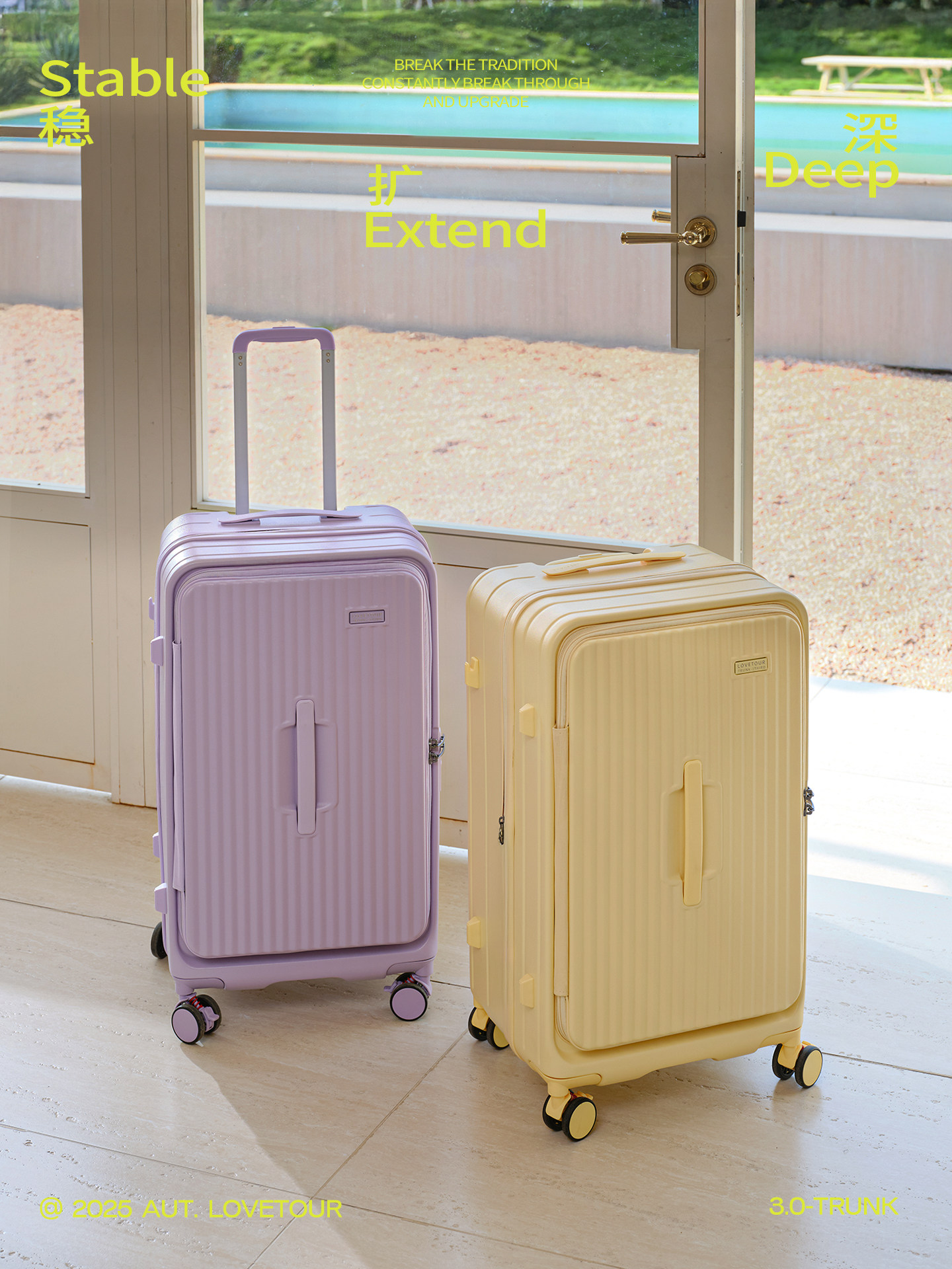 Side-Opening Large-Capacity Expandable Trolley Suitcase for Women, 2025 New Model, Thickened Travel Suitcase for Women, Male Students