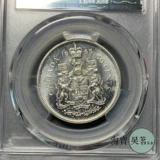 PCGS MS63 Canada 1965 Silver Coin Elizabeth II Diamond 30 мм Оригинальная бесплатная доставка.