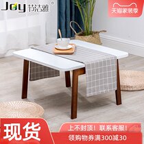  Nordic laptop square table white bed desk folding table lazy table bay window table tea sofa side table