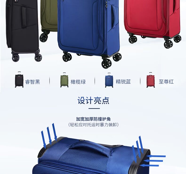 Verage Victoria Brass Box Hành lý của phụ nữ Canvas Canvas mềm Hộp du lịch 29 inch Caster - Va li va li kéo