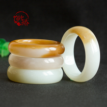 Decorated Zhonggao Bai Hetian Jade White Jade seed pendant necklace bracelet hanging chain bracelet safe buckle Lao Zhao live broadcast