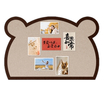 Non-damaging felt board wall sticker photo wall childrens room decoration punch-free living room bedroom item storage display board