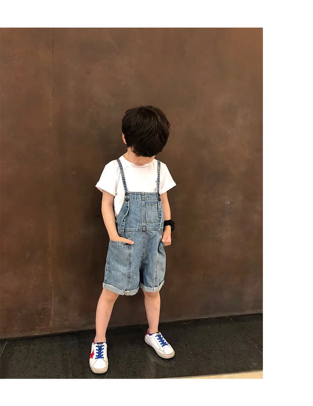 Trang phục dành cho phụ huynh-trẻ em 2019 cô gái thủy triều mới mùa hè mỏng phần trẻ em denim quần short mẹ và con gái nước ngoài mẹ và con - Trang phục dành cho cha mẹ và con