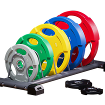 Gym barbell set professional barbell dumbbell copper set Austrian pole commercial PU barbell piece sports fitness equipment