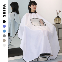 Hairdress without hair hair cutting hair shaving apron transparent professional high-end hair shop tide customization