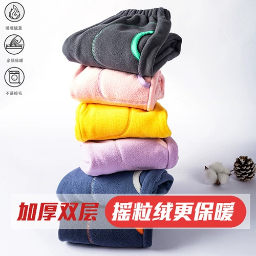 Детские бархатные удерживающие тепло мягкие штаны для мальчиков, увеличенная толщина