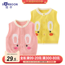 Baby autumn womens baby knitwear vest wool vest new cardigan girls autumn and winter weather clothes