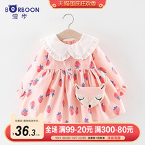 Girl dress baby girl autumn skirt childrens foreign princess dress baby autumn cotton dress tide