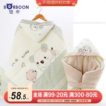 Baby huddled newborn autumn and winter thickened blanket newborn baby delivery room swaddling towel cotton quilt baby supplies