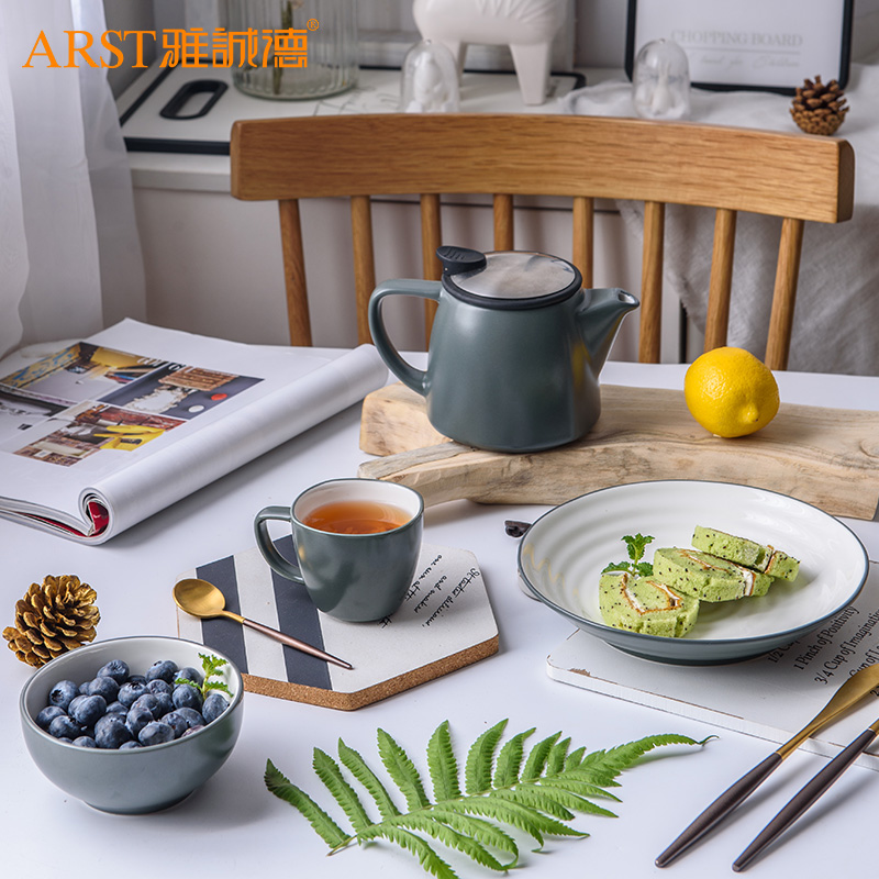 Ya cheng DE creative Nordic contracted ceramic dishes and utensils home dishes of rice bowl dessert salad bowl of soup bowl