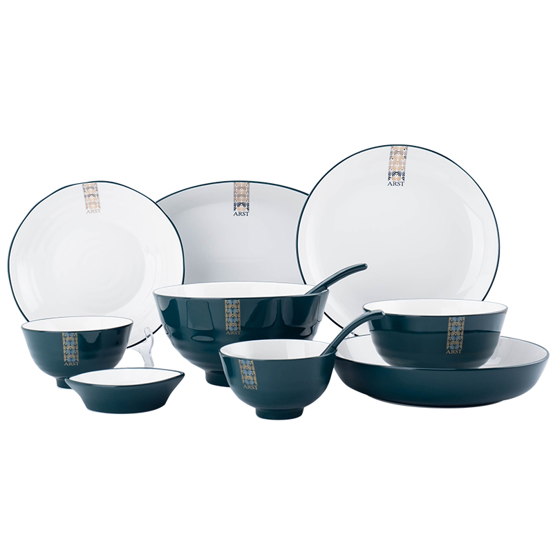 Ya cheng DE Nordic cutlery set bowl dish web celebrity creative dish dishes of household ceramic dish wedding gifts
