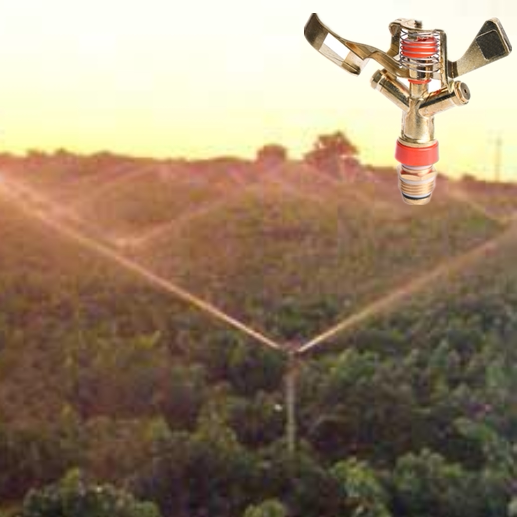 4 min 6 inch alloy rock arm nozzle 360 degree automatic rotation fruit tree spray agricultural lawn spray water