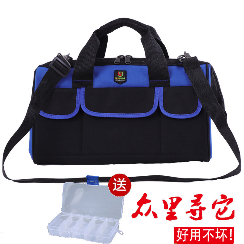 Electric toolkit Canvas thicken multi - function maintenance hand - handed installation household single shoulder hardware wear resistance