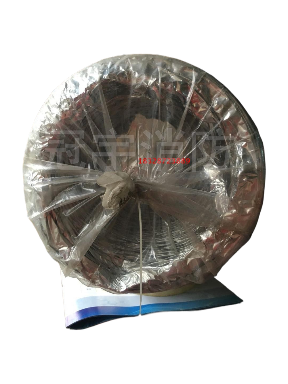加厚新款玻钎布铝箔单防火排烟伸缩软管 通风管200X8米排烟管道