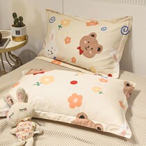Thicken 100 pure cotton pillow set with 48cm74 full cotton pillow sleeve 40x60 coat single latex children