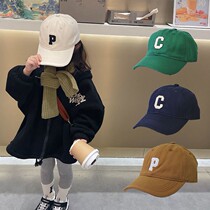Spring and summer Han Edition Childrens Baseball Cap Girl Ducks Hat Baby Hat Boy Shading Windshield Letter Cap