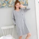 Đặc biệt hàng ngày mùa thu mới phiên bản Hàn Quốc của đồ ngủ học sinh nữ dài tay cotton XL phục vụ đêm mùa đông váy cho người trung niên